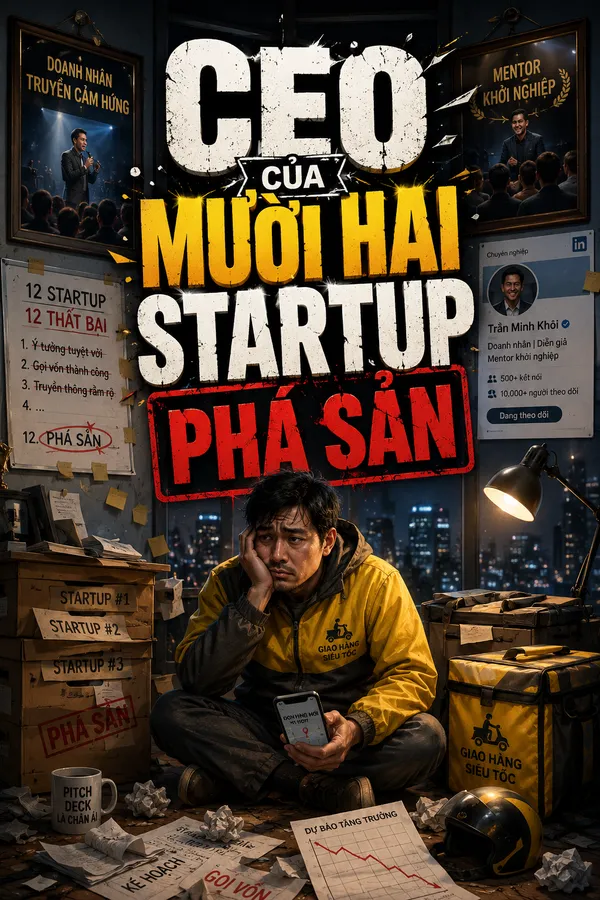 Bìa CEO Của Mười Hai Startup Phá Sản
